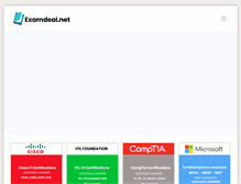 Tablet Screenshot of examdeal.net